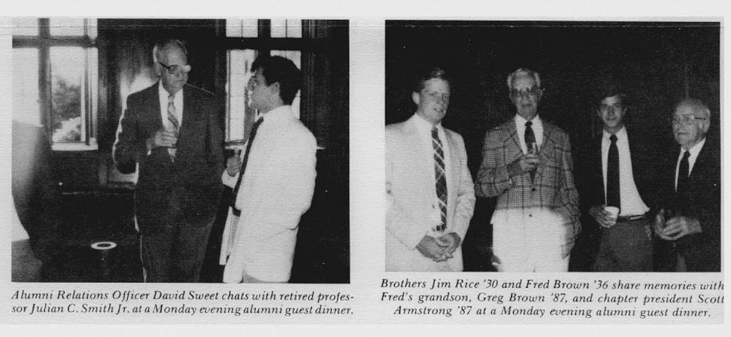 1986: Alumni and active brothers