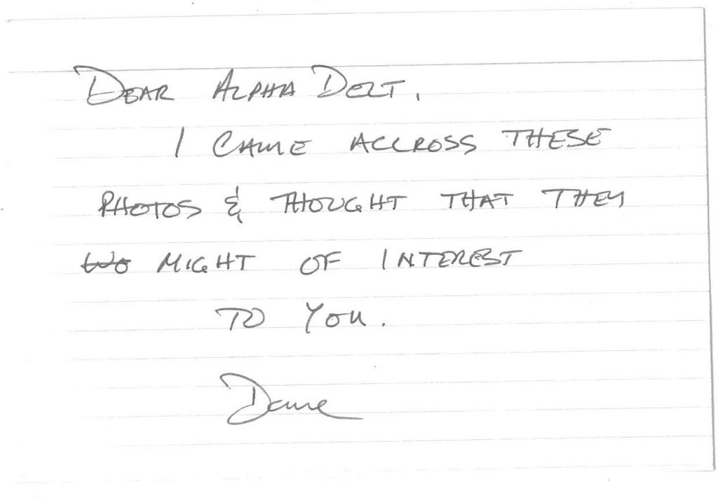 Note from Dave Ayers